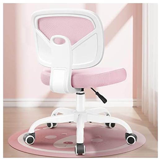 Primy Kids Desk Chair, Pink Study Chair for Boys Girls with Height Adjustable, Swivel Mesh Task Student Chairs for 4-12, Growing Teen Office Chair for Home/School/Office (Pink)