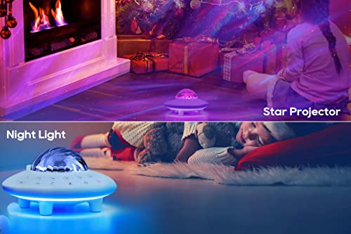 Northern Galaxy Lights Aurora Projector, Star Projector Night Light For Room Decor, 14 White Noises Bluetooth Speaker Cordless Rechargable Night Light, Birthday Gifts For Kids Teen Girls Adults #TOP6