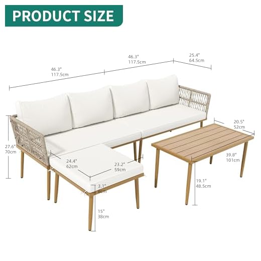 YITAHOME 6-Piece Outdoor Rattan Sofa Set