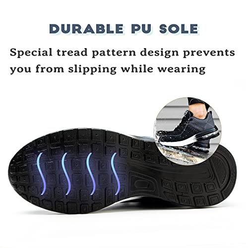 Nasogetch Veiligheidsschoenen voor dames en heren, stalen neus, werkschoenen, sportief, ademend - Image 6