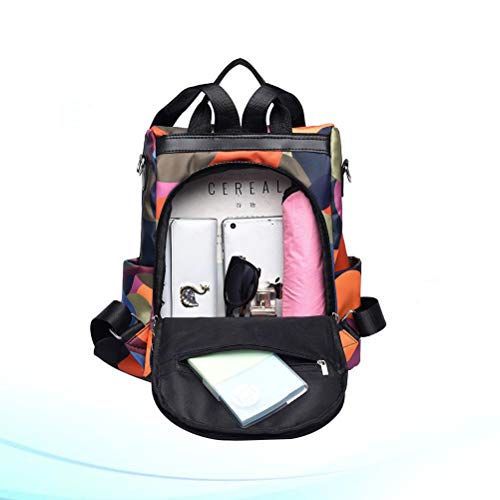 Mochila Oxford de tecido à prova d'água, estampa moderna, camuflada, bolsa de viagem, mochila escol