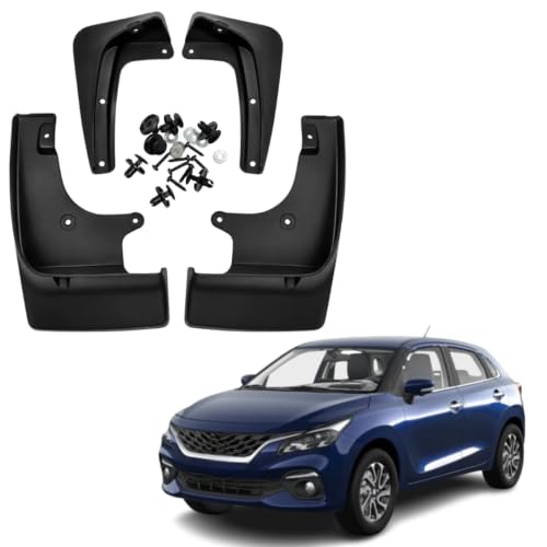 Image of KyloXtreme MUD Flap for Baleno 2nd Gen (2022-Present) | All-Terrain Mud Flap Set - Durable Splash Guards for Cars and Trucks, Offering Maximum Protection from Mud