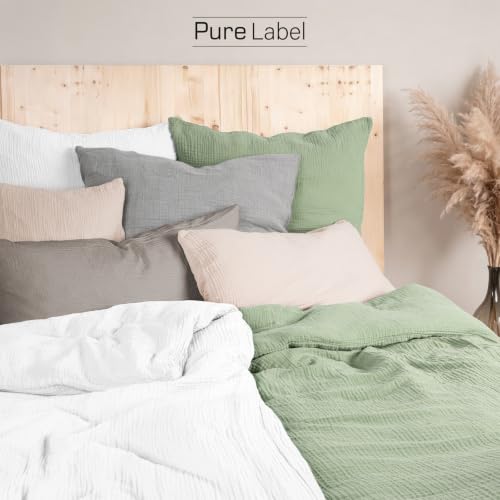 Pure Label Musselin Bettwäsche 4tlg 2x135x200+2x80x80 - Weiß – Ansicht 2