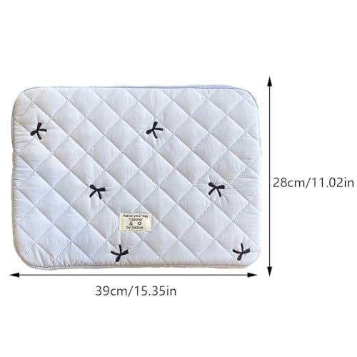Funda acolchonada para portátil 13-15.6 pulgadas Bow azul miniatura 4