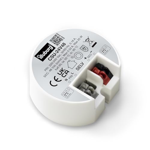 illuburg Trasformatore LED 48V 24W Senza Sfarfallio per LED Strisce