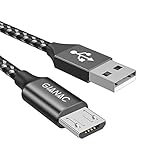 GIANAC Cable Micro USB,Cable USB Micro USB [1M] Carga Rápida Cable Android Duradero Nylon Cable Cargador Movil para Samsung S7/S6/S5/J5/J7 Huawei Nokia Nexus