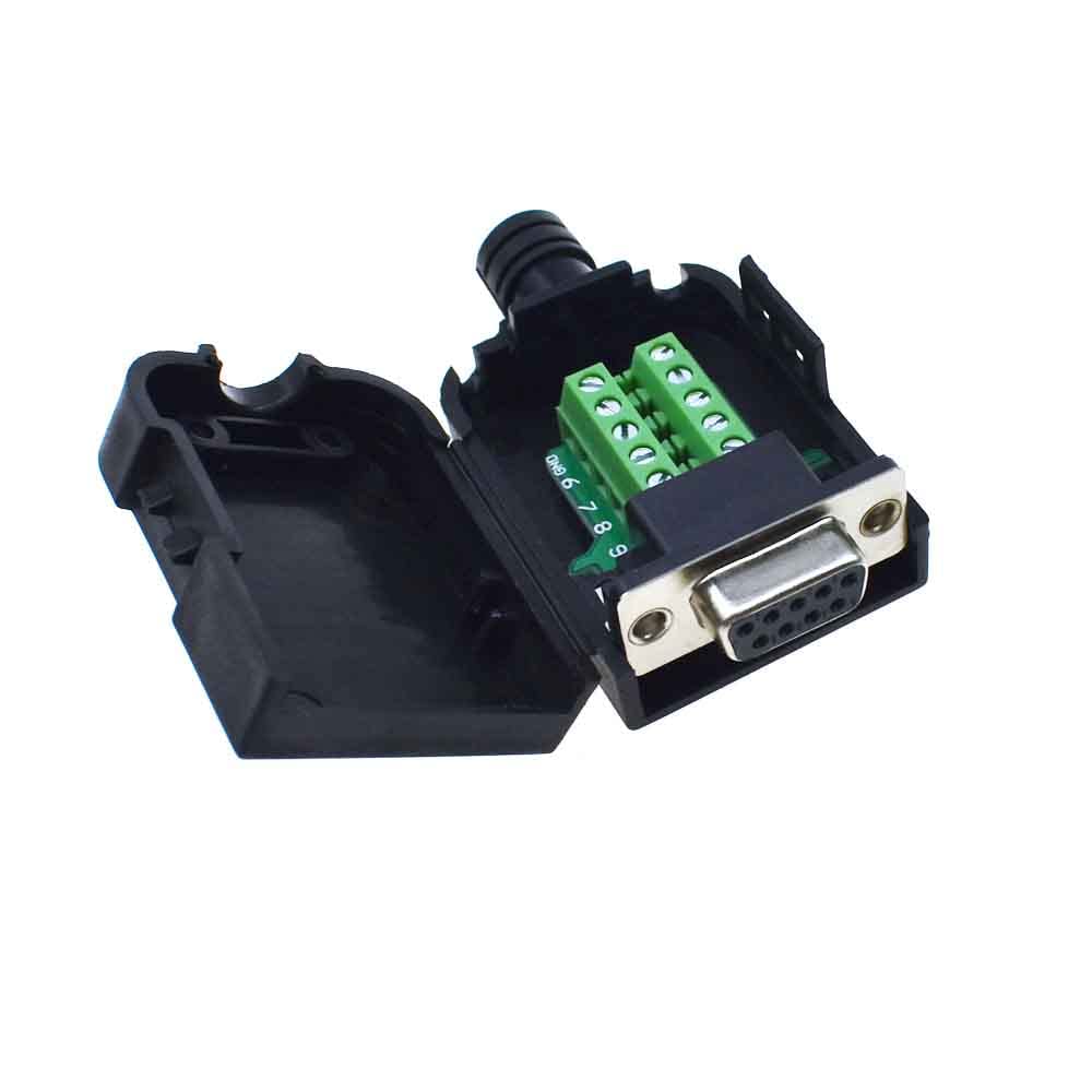Connecteur Db9 9 Broches Adaptateur RS232 DB9 Femelle-femelle TECHZOCO - Pour Connexion Série, RS-232/485/TTL RS-232 RS-485 TTL