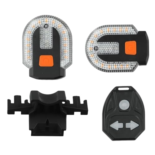 Feu arrière pour vélo avec clignotants klaxon et recharge USB