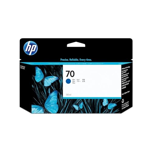 Hp 70 C9458A, Cartuccia Originale Hp Da 500 Pagine, Compatibile Con Stampanti Hp Designjet Z2100, Z3100, Z3200 E Z5200, Blu