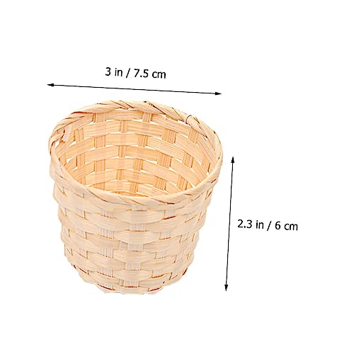 HONMEET 8 Unidades Cesta De Armazenamento Mini Cesta De Piquenique Cesta De Presente Vazia Decoração