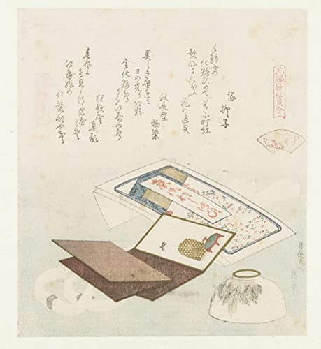 Genroku Kasen Kaiawase Hokusai Poster Déco | Ambiance Zen et Asiatique pour Chambre et Bureau 60x90