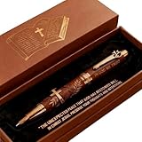 Christliches Geschenk Stift, Segen Bibelstifte mit Schrift Gravur In God We Trust Religiöse Stifte für Männer Frauen Inspirierende Schreibstifte mit Kreuz-Design