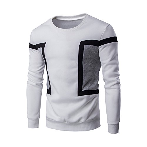 BBsmile Sudadera Hombres Sweatshirt Camisetas Manga Larga Labor de Retazos Ropa