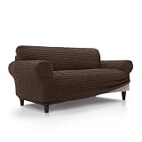 🛋️ FUNDA DE SOFÁ SÚPER AJUSTABLE - Protege y decora tu sofá con esta funda con tejido Jacquard tacto algodón efecto volumen 3D. Fabricada en una sola pieza, tejido súper elástico que se expande en todas direcciones. Dale una nueva vida a tu sofá con esta funda ajustable, parecerá un sofá retapizado. Además sólo necesitarás DOS MINUTOS PARA COLOCARLA
