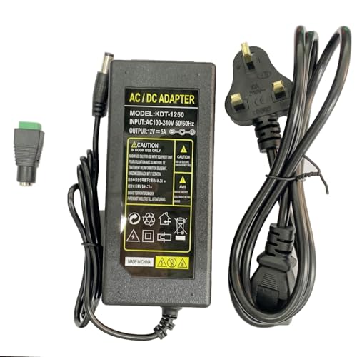 Alimentatore 12V 1A 12W - Trasformatore Con Spina USA - Classe 2 - Per LED E Dispositivi Vari