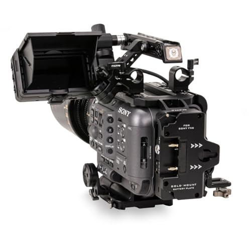 Image of Tilta Vertical Mounting Camera Cage Kit for Sony FX6, Gold Mount