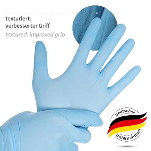 Guantes de nitrilo azules Safe Light M: protección cómoda y ligera 5