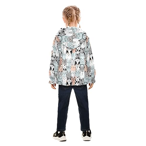 Cute Cartoon Cats Boys Fleece Hoody Jacket Zip Up Coat Warm Fall Winter Plush Jacket Long Sleeve Outerwear4