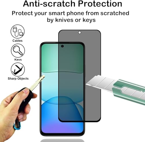 Image of ZARALA Privacy Tempered Glass Screen Protector for Vivo X300 Pro (6.78 Inch) with Edge-to-Edge Protection Coverage and Easy Installation kit, Pack