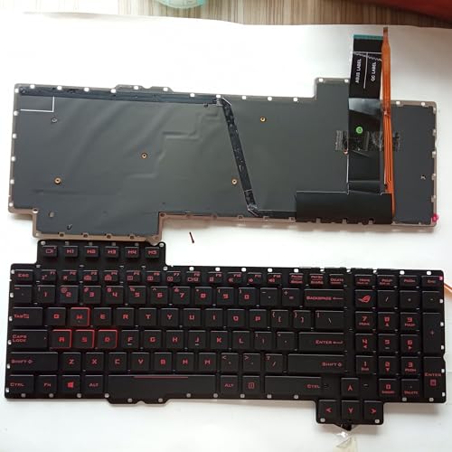 Eobruweo �m�[�g�p�\�R�������p�L�[�{�[�h US Asus ROG G752 G752V G752VT G752VY G752VS G752VM �t���[���Ȃ� �o�b�N���C�g �g���b�N�|�C���g�Ȃ�