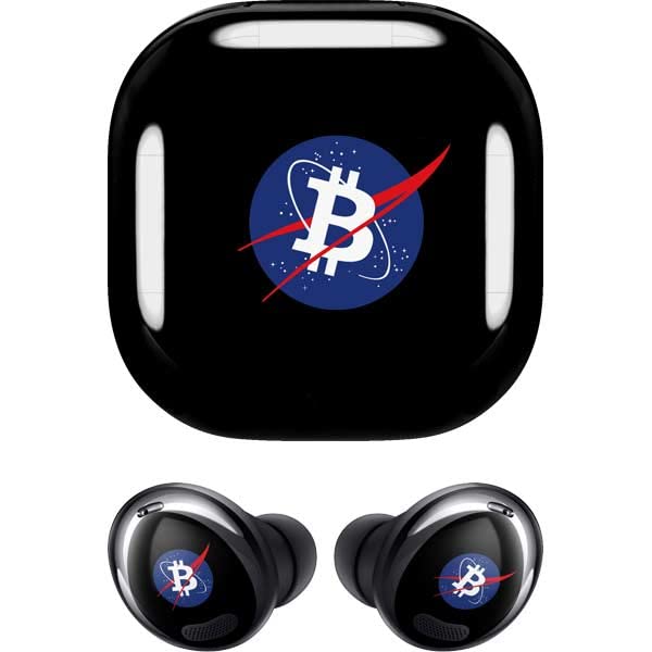 Skinit Decal Audio Skin Compatible with Samsung Galaxy Buds Pro - Skinit Originally Designed Bitcoin Logo Design