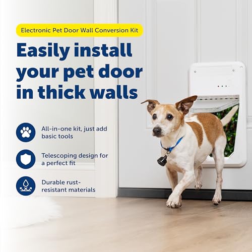 PetSafe Electronic Pet Door Wall Conversion Kit, Small - image 2