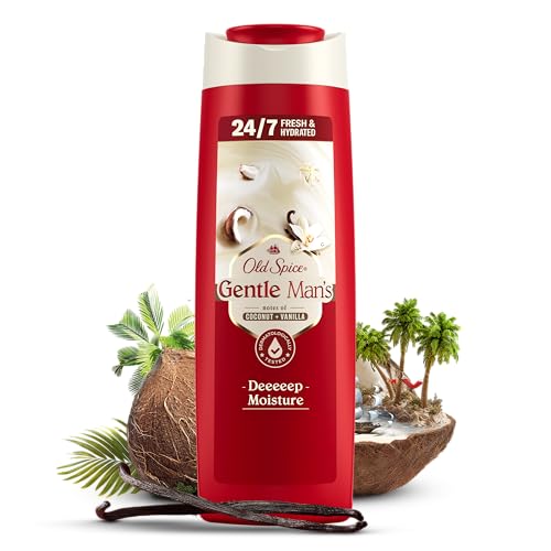 Old Spice Super Coconut + Vanilla 3-in-1 Duschgel & Shampoo, 400ml, Körper-Haar-Gesicht Reinigung