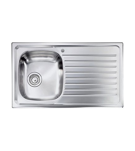 Lavello Siros incasso, cm.83x54, vasca singola