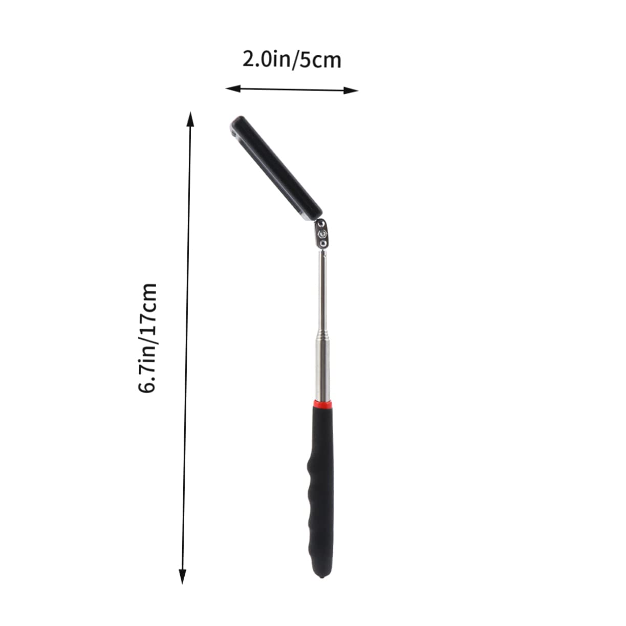 MUCKLILY 2pcs Flexible Rotating Telescoping Car Inspection Mirror Led Telescopic Lamp Easy Inspection for Under Vehicle for Mechanics