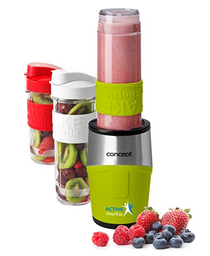 Concept Appliances SM3387 Smoothie Blender, 500 W, 0.57 Litre, Stainless Steel, Green