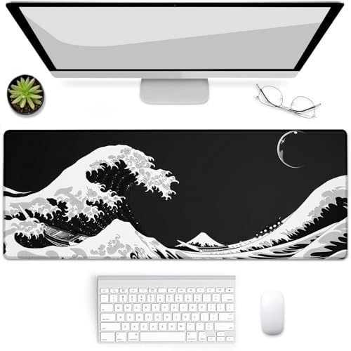 Tapis de souris de jeu vagues pour bureau et maison