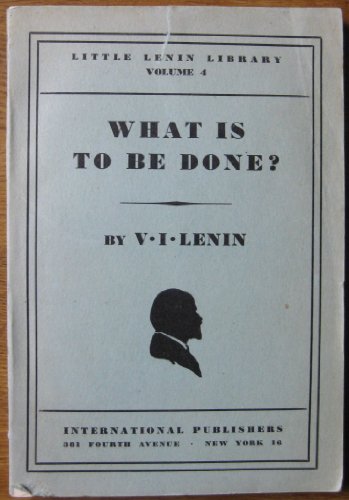 What is To Be Done? Burning Questions of Our Mo... B002JYBYB4 Book Cover