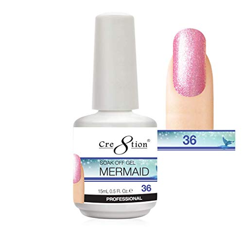 Cre8tion Mermaid Collection Soak Off Gel 15mL MM36