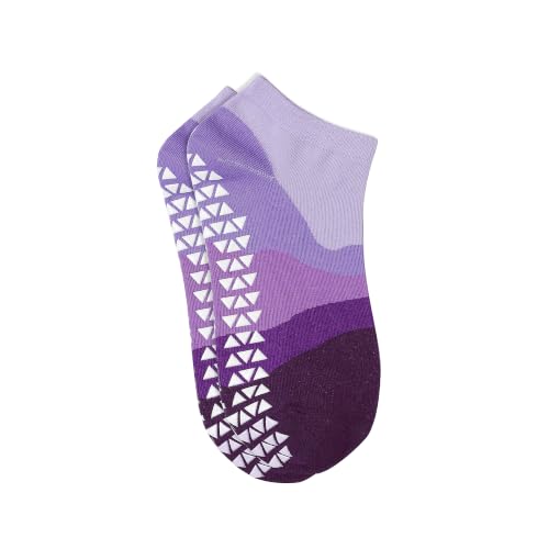 Image of Mint & Oak Pilates Socks with Grips for Women, Ankle Length Non-Slip Yoga Socks, Cotton Ideal For Yoga, Pilates, Gym, Workout, Cute Women's Gift