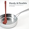 ChefAide 5 Pieces Silicone Spatula Set, Food Grade Rubber Spatula, Upgrade Strong Handle with Ergonomic Grip, Heat Resistant Up to 600°F for Nonstick Cookware, Cooking #4