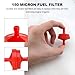 NYTKL 2 PCS Gas Fuel Filters, 150 Micron 1/4 Inch ID Inline Gas Fuel Filter, OEM# BS 298090S Fuel Filter Replacement for Engines without Fuel Pump, Universal Car Accessories