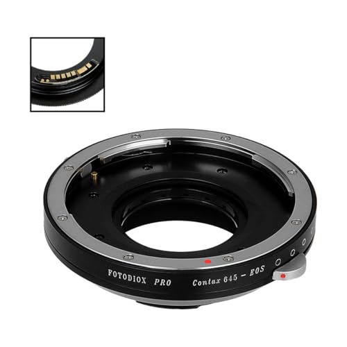 Image of Fotodiox Pro Lens Mount Adapter Compatible with Contax 645 (C645) Mount Lenses to Canon EOS (EF, EF-S) Mount D /SLR Camera Body - with Gen10 Focus Confirmation Chip and Built-in Aperture Iris