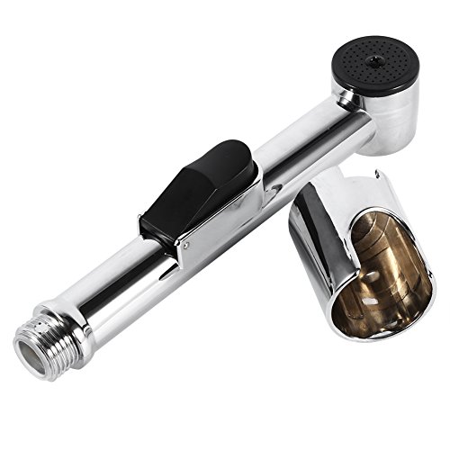 Toilet Bidet Sprayer Bathroom Handheld Shattaf Toilet Bidet Shower Head with Personal Hygiene Bracket Holder and Toilet Pan Sprayer