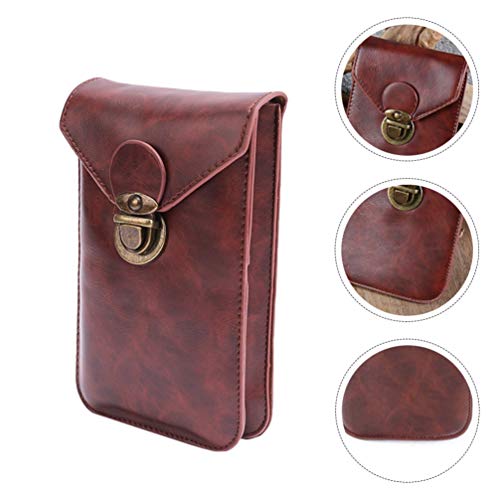 VILLCASE Homens Cinto Bolsa de Couro Bolsa de Cintura Pacote de Esportes Telefone Celular Coldre Car