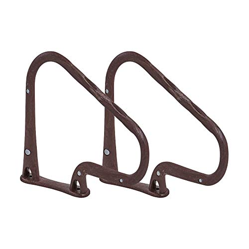 Corrimão Max Para Piscina Com Escada - Igui - Cor Carvalho