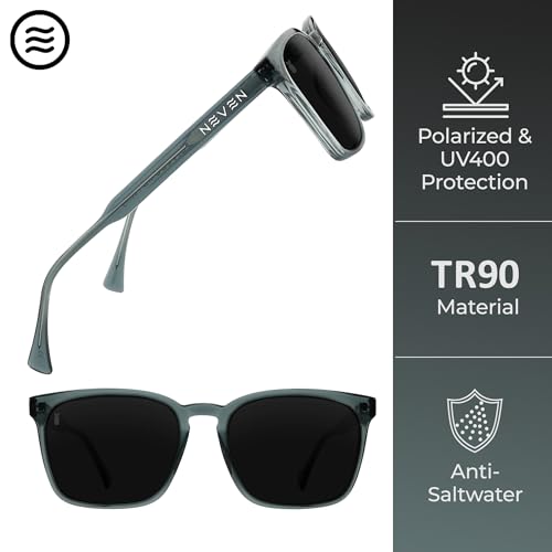 NEVEN Divebomb Men's Polarized Sunglasses - Classic, Rectangular Concert Sunglasses - Fashion Accessories for Road Trips.3