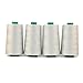 Produktbild Ackermann 4X 5.000m UNIVERSAL NÄHGARN, Stärke 120, Qualitätsgarn, Overlock Garn, Garn für Overlock-Nähmaschinen (8097 Hellgrau)