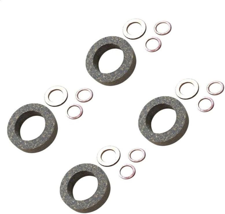 BRAIN DUMP (4) Injector Seal Kits Compatible with Ford Diesel Tractors 2000 - TW Series C5NE9E596A 380428S, 380428S43, 81806142, 81806277, 81821105, 81867564, 83995430, 1103-3199