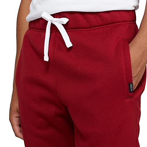 Mens Active Basic Casual Fleece Jogger Pants Cordovan Medium #TOP4