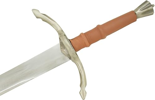 Miniatura 4 de Medieval Warrior Fantasy Claymore - Espada real con funda de cuero negro