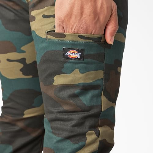 Dickies Skinny Fit Work Pants, Hunter Green CAMO, 32 30 - image 7