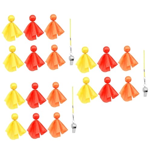 HANABASS 3 Sets Soccer Referee Flag Football Penalty Flags Set Tossing Penalty Flags Sports Penalty Flags Creative Penalty Flag Small Yellow Flag Football Accessories Sports Flag