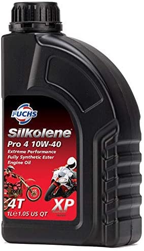 Silkolene Motorcycle Quality Fully Synthetic Motorbike Engine Oil PRO-4 XP 10W-40 1L BOTTLE