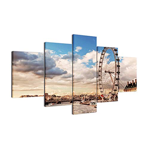 Tableau Mural Photo Motif Grande Roue : Toile Fine Art Haute Définition