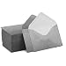 100 Pack Mini Envelopes 4" x 2.75" Gift Card Envelopes. Easy-Seal Business Card/Gift Card Envelopes (2 Colors Available) (Silver)